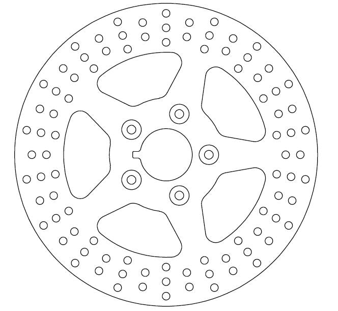 Harley Brake Disc Ø292x82.5x50.5 NbTrou5xØ8.5