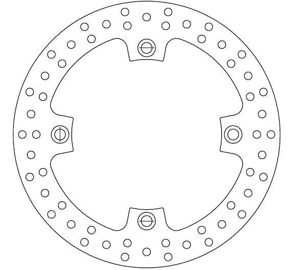 Disque de Frein Honda Ø220x125x105 NbTrou4xØ10.5