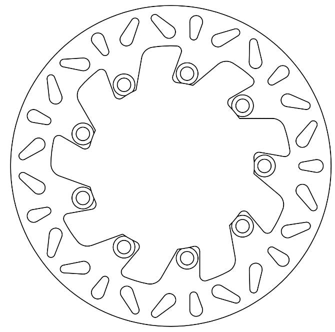 Kawasaki Brake Disc Ø250x146x130 NbTrou9xØ10.5