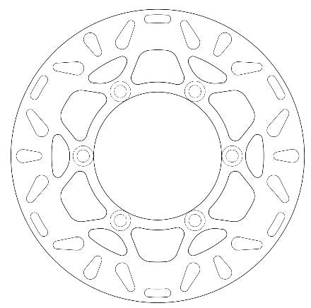 Disque de Frein Kawasaki  Ø220.6x112x96.2 NbTrou6xØ9.3