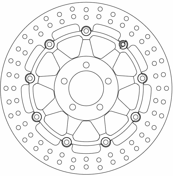 Disque de Frein Kawasaki Ø300x81x61 NbTrou5xØ10.5