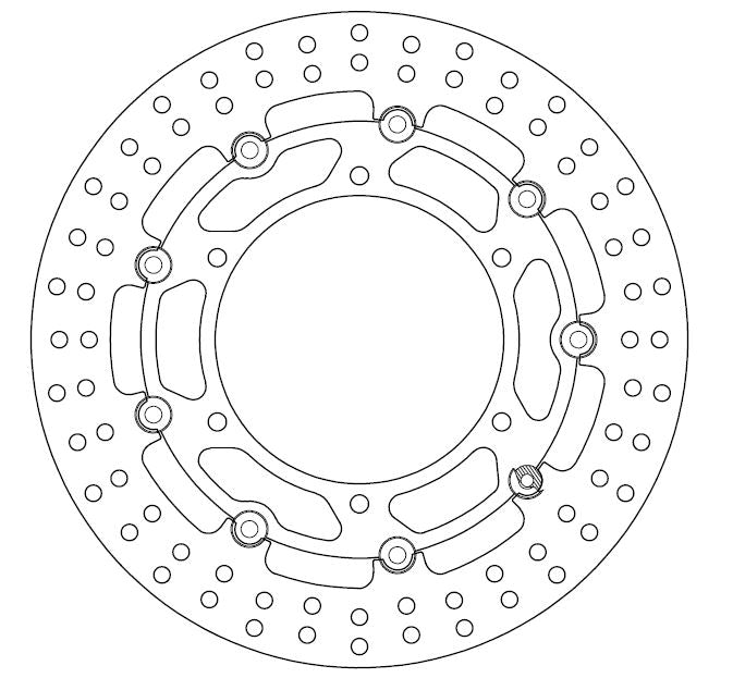 Yamaha Brake Disc Ø300x150x132 NbTrou6xØ8.5