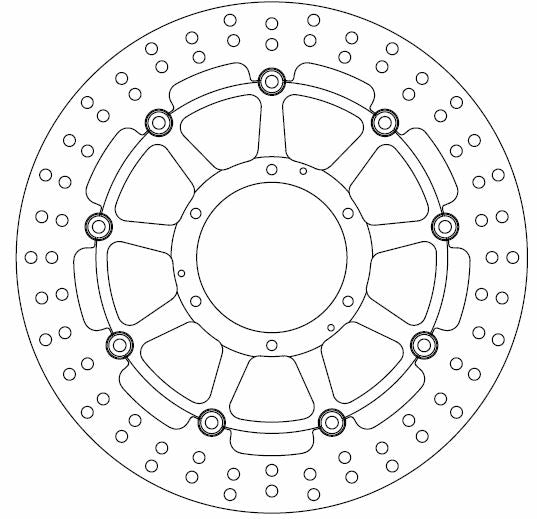 Honda Brake Disc Ø320x110x94 NbTrou6xØ6.5