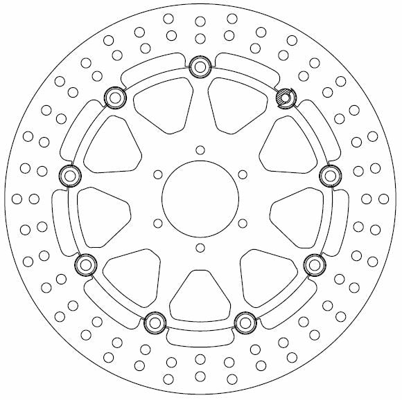 Honda Hornet Brake Disc Ø296x74x58 NbTrou6xØ6.5