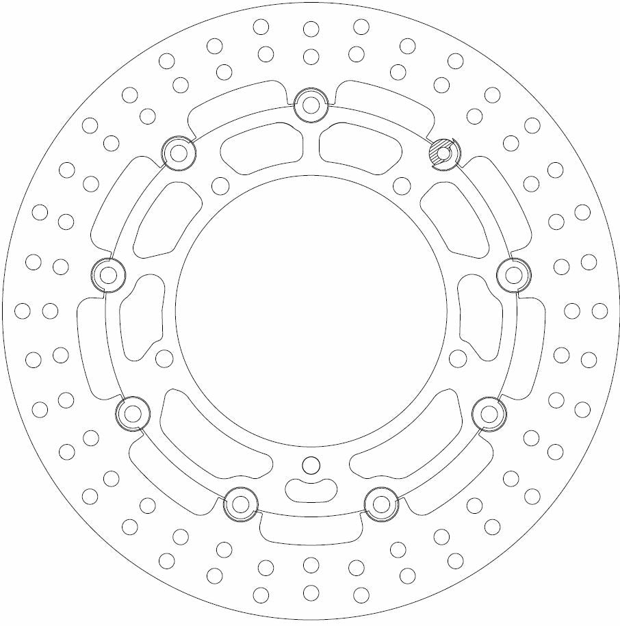 Yamaha Brake Disc Ø300x150x132 NbTrou5xØ8.5