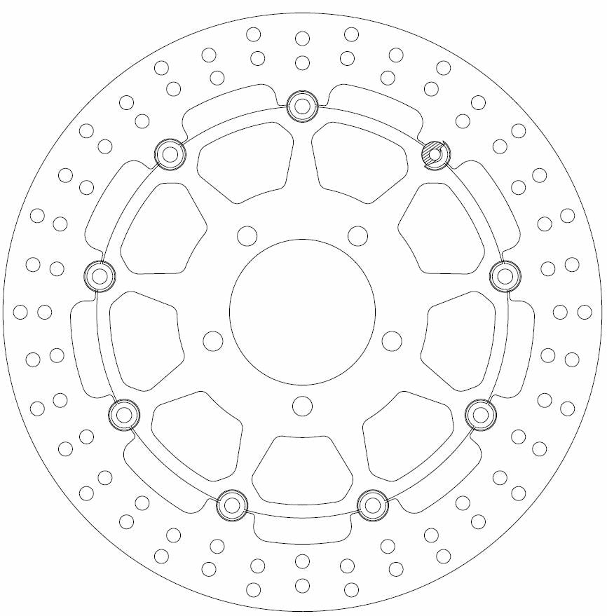 Triumph Brake Disc Ø320x100.5x78 NbTrou5xØ10.5