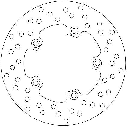 Aprilia Brake Disc Ø220x120x102 NbTrou5xØ8.5