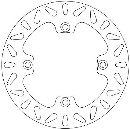 Disque de Frein Husqvarna Ø220x130x112.2 NbTrou4xØ9.5