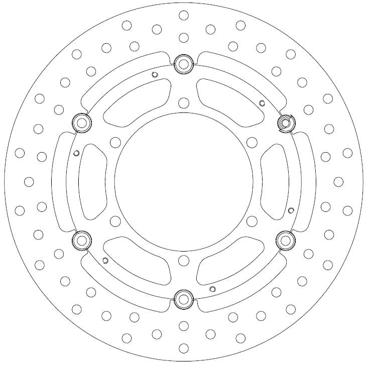 Bmw Brake Disc Ø305x134x118 NbTrou6xØ9