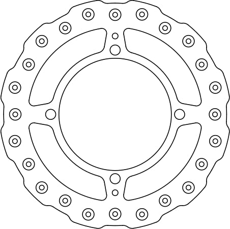 Kawasaki Brake Disc Ø240x133x115.1 NbTrou4xØ10.5