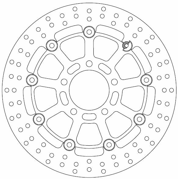 Suzuki Brake Disc Ø300x91x69 NbTrou5xØ10.5