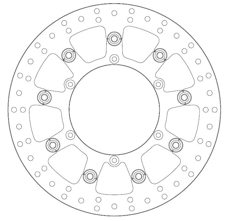 KTM Brake Disc Ø300x143x127 NbTrou6xØ6.5