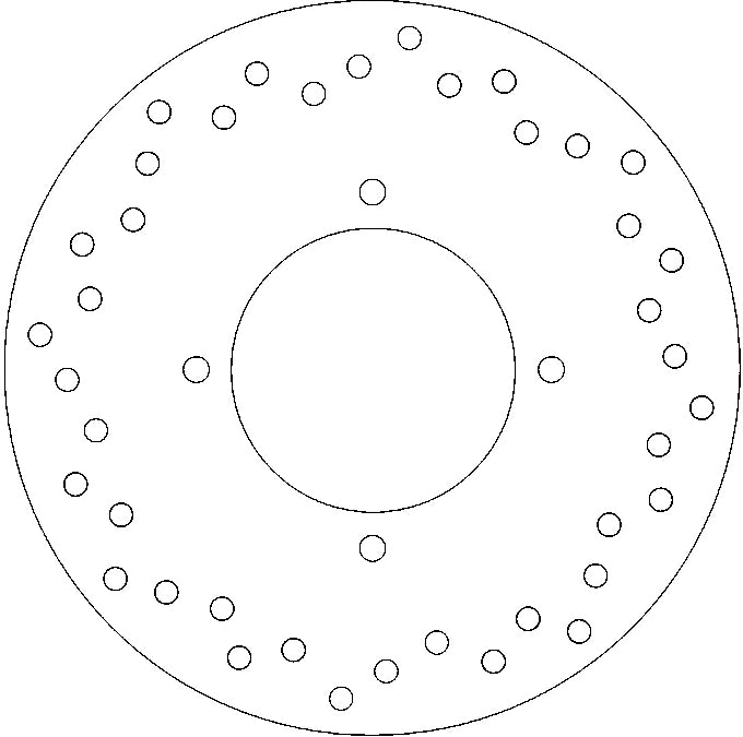 MBK/Yamaha Brake Disc Ø240x114x92.5 NbTrou4xØ8.6