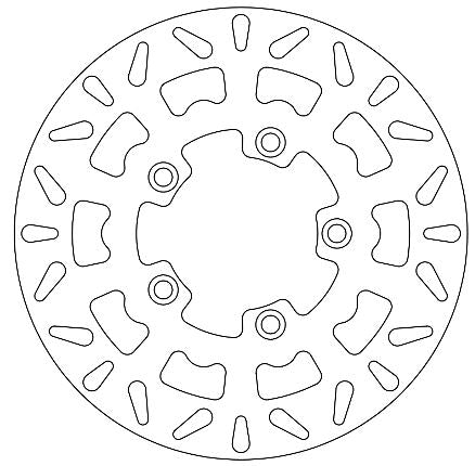 Kymco Brake Disc Ø260x110.1x88.1 NbTrou5xØ10.5