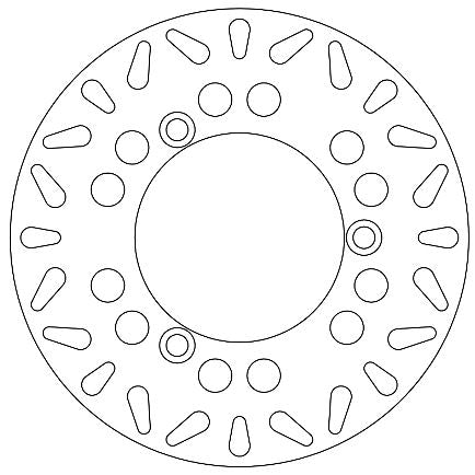 Disque de Frein Suzuki Ø220x119.5x100.5 NbTrou3xØ10.5