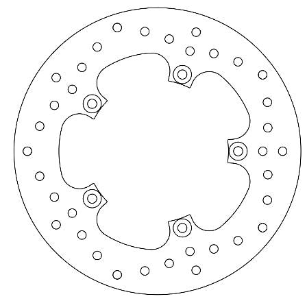 Yamaha Brake Disc Ø267x150.2x132.2 NbTrou5xØ8.6