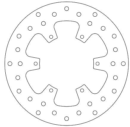 Piaggio Brake Disc Ø240x120x105 NbHole6xØ6.5