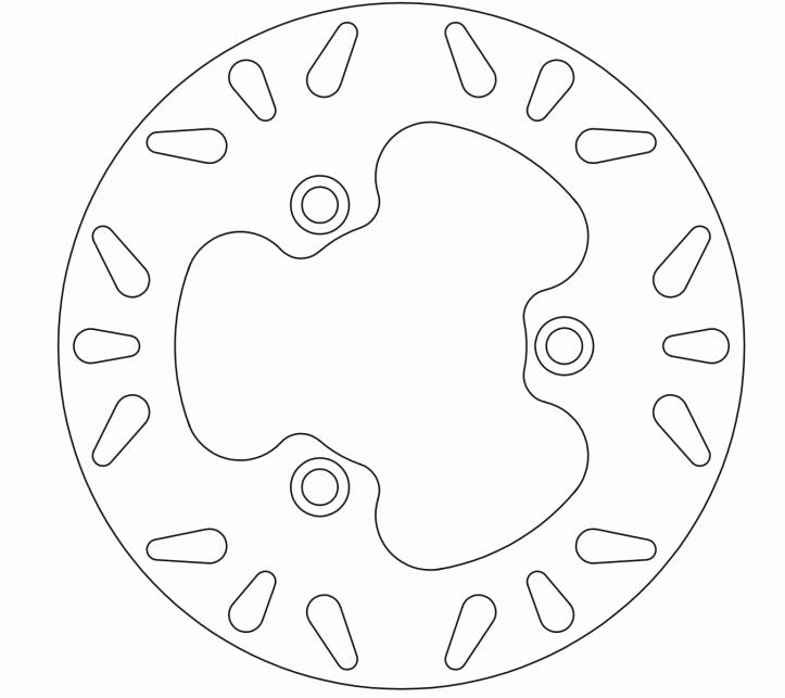 Sym Remschijf Ø200x95x73 NbHole3xØ10.5