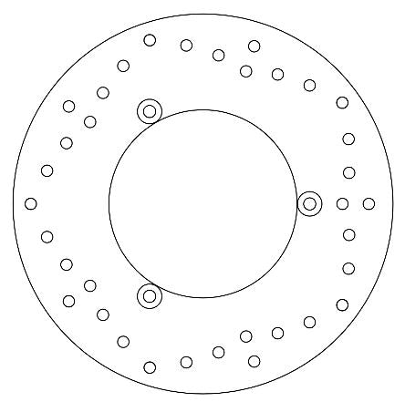 Disque de Frein Yp400 Majesty Ø267x150x132.2 NbTrou3xØ8.5