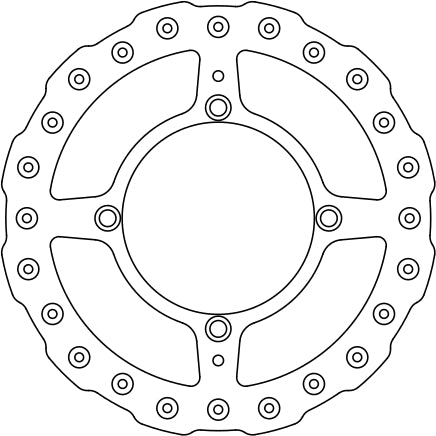 Brake Disc Kx 125/250 Ø250x126x109.5 NbTrou4xØ9.5