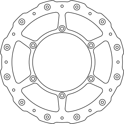 Yamaha Brake Disc Ø250x134x118 NbTrou6xØ6.5