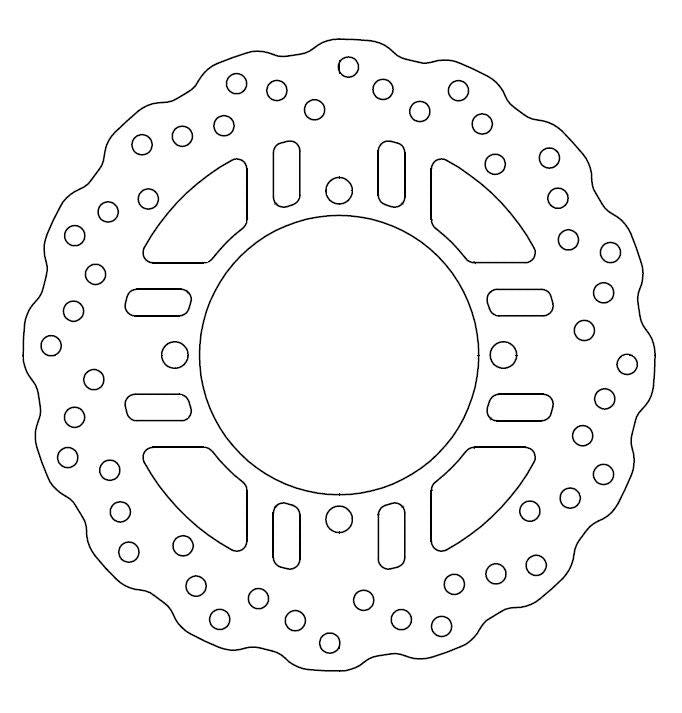 Kawasaki Brake Disc Ø250x130x110.5 NbTrou5xØ10.5