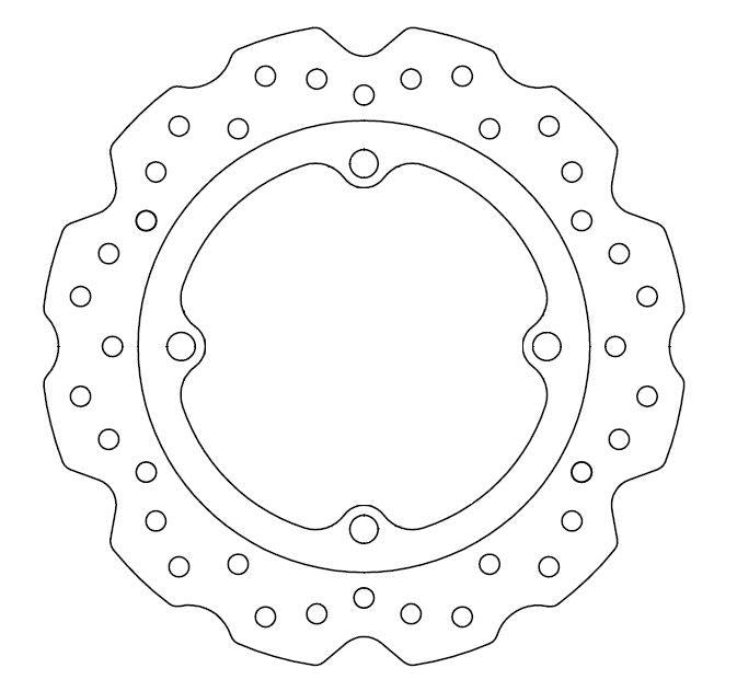 Honda Brake Disc Ø240x118x118 NbTrou4xØ10.5