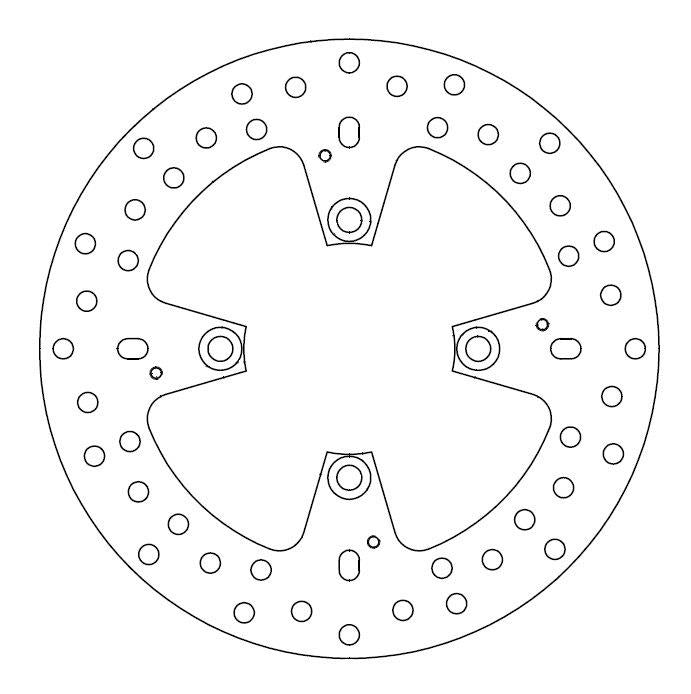 Disque de Frein Ducati Ø245x102x83.5 NbTrou4xØ9.9