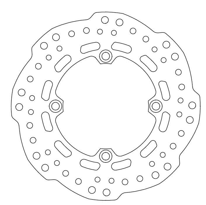 Honda Brake Disc Ø256x136x116 NbTrou4xØ10.5