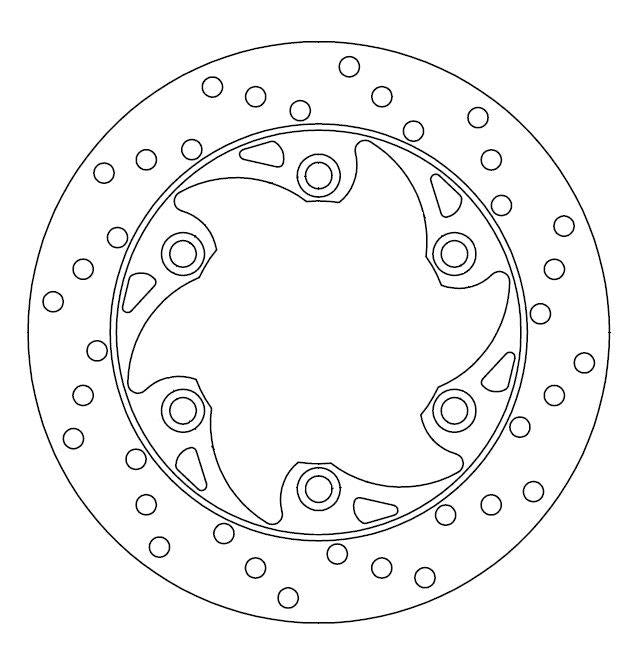 Disque de Frein KTM Ø230x124x105 NbTrou6xØ10.5