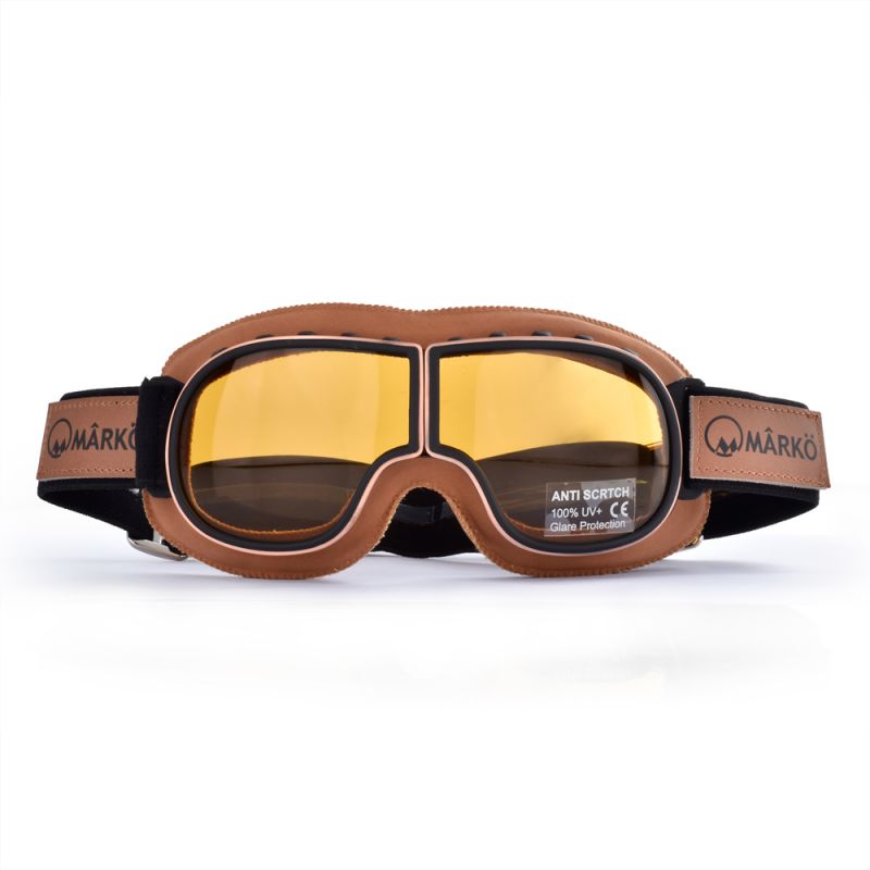 B3 REPLICA BROWN Motorcycle Goggles