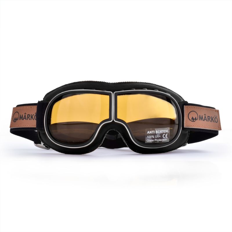 B3 REPLICA BLACK Motorcycle Goggles