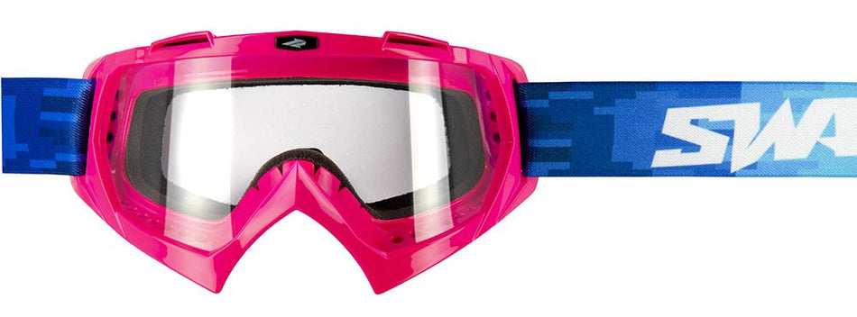 Kruismasker PIXEL Roze HELDER SCHERM