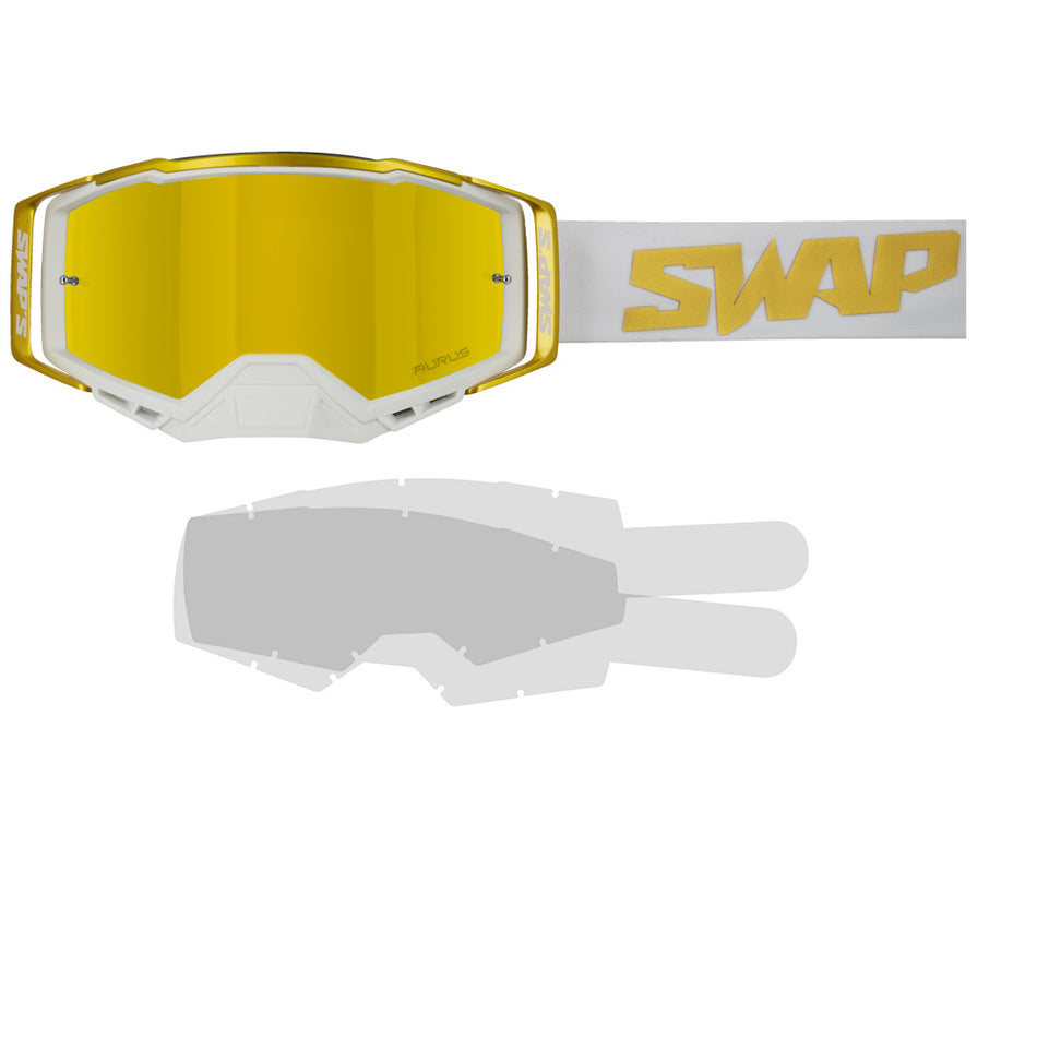 SWAPS AURUS afscheurmasker WITGOUD