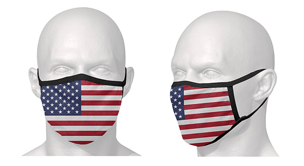 Masque de protection motif drapeau US