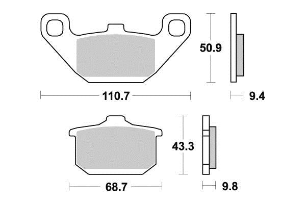 Plaquette PERFTEC R90 Semi-mét