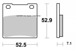 Plaquette Sifam Métal Fritté