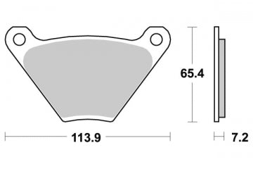 Plaquette Sifam Métal Fritté