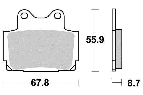 Plaquette Kyoto Semi-métal YAMAHA FZS 600 FAZER 1998-2003