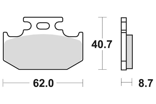 Plaquette PERFTEC R90 Semi-mét