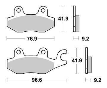 Plaquette PERFTEC R90 Semi-mét