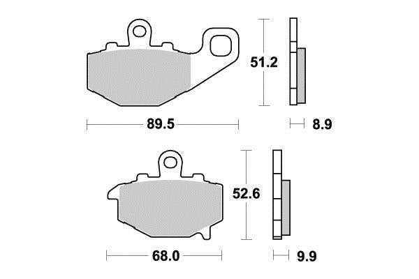 Plaquette PERFTEC R90 Semi-mét