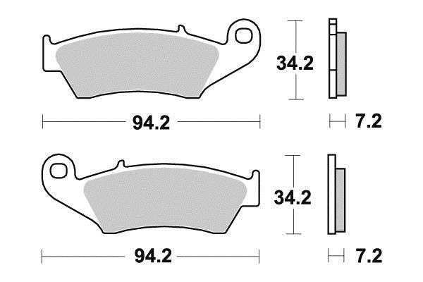 Plaquette Kyoto Semi-métal SUZUKI RM-Z 250 4T 2004-2016