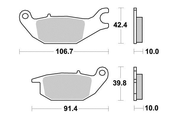 Plaquette Kyoto Semi-métal HONDA CBR 125 R 2004-2010