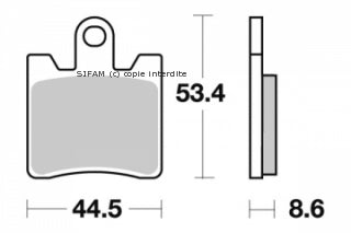 PERFTEC R90 Semi-Metallic Plate