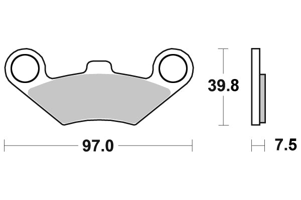 Plaquette PERFTEC Métal Fritté