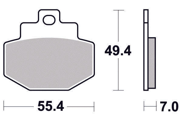 Plaquette Sifam Métal Fritté PIAGGIO - GILERA