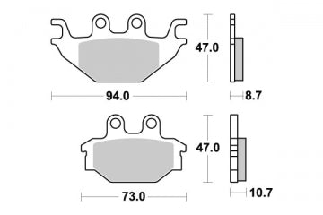 Plaquette PERFTEC Métal Fritté