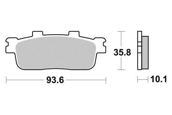 PERFTEC R90 Semi-Metallic Plate