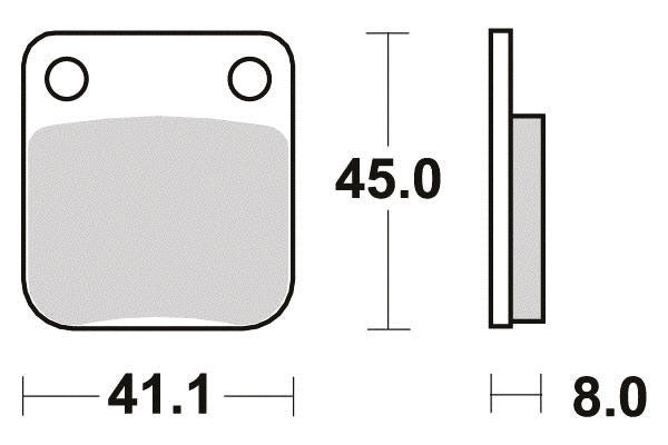 PERFTEC R90 Semi-Metallic Plate